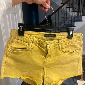 Juicy Couture Yellow Jean Shorts